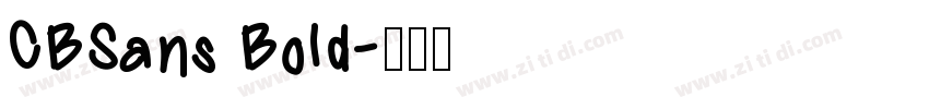 CBSans Bold字体转换